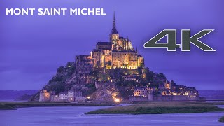 Mont Saint Michel France 🇫🇷  4K Drone Footage [upl. by Ikceb]