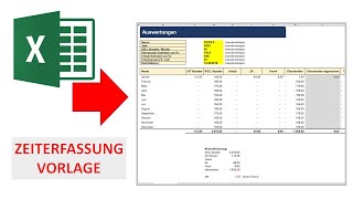 ZeiterfassungVorlage für Mitarbeiter in Excel I Excelpedia [upl. by Remled]