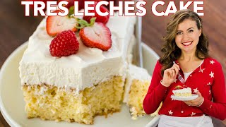 Easy Tres Leches Cake Recipe  Three Milk Cake [upl. by Duncan]