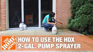 How to Use the HDX 2 Gal Pump Sprayer  The Home Depot [upl. by Ardried584]