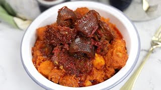 DELICIOUS NIGERIAN YAM POTTAGE AND PEPPER SAUCE  ASARO AND ATA DINDIN  SISI JEMIMAH [upl. by Cahilly]