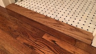 Building a Custom Floor Transition Threshold  Kraftmade [upl. by Bunting]