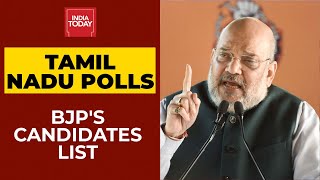 BJP Announces Candidates List For Tamil Nadu Assembly Polls 2021 Who Will Contest From Where [upl. by Bille]