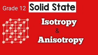 Isotropy and Anisotropy  Explanation [upl. by Aniratac]