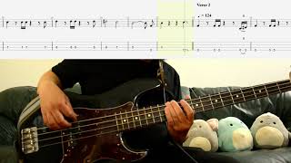 Eraserheads  Ligaya bass cover with tabs and musical notation [upl. by Sinnel]