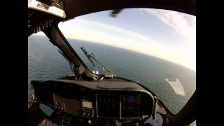 AMAZING Helicopter Ofshore Action AW139  FANTASTIC view  Cockpit view [upl. by Ebony446]