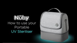 How to use our Portable UV Steriliser  Nuby [upl. by Darnok198]