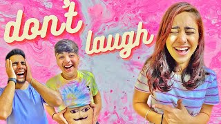 TRY NOT TO LAUGH CHALLENGE WITH BROTHER amp SISTER  Rimorav Vlogs [upl. by Atena964]