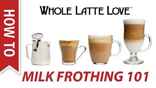 Milk Frothing for Beginners [upl. by Wendelin]