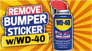 How to Remove a Bumper Sticker with WD40 [upl. by Herbst]