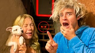 EXPLORING A HAUNTED BASEMENT WITH MY GIRLFRIEND SHOCKING FOOTAGE [upl. by Rinaldo]