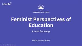 Feminist Perspectives on Education [upl. by Baird]