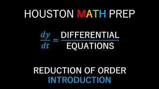 Reduction of Order Introduction [upl. by Annekam]