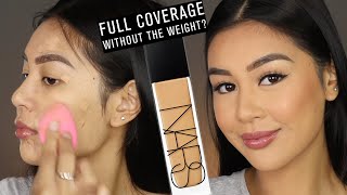 NARS RADIANT LONGWEAR FOUNDATION  REVIEW amp 10 HR WEAR TEST [upl. by Nyrual759]