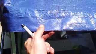 boat cover diy pt1 [upl. by Einnig]