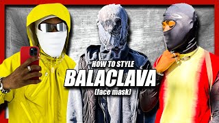 HOW TO STYLE BALACLAVA Face Mask ft Kanye West DONDA Mask [upl. by Aidnic]