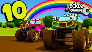 10 Muddy Trucks Song｜Geckos Garage｜Songs amp Nursery Rhymes｜Trucks For Kids｜Learning For Toddlers [upl. by Ahsiek565]