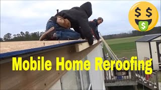 HOW TO Repair Single Wide Mobile Home Trailer Roof Training [upl. by Leblanc]