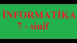 İnformatika 7 sinif KSQ me Test nümunəsi [upl. by Innaig]