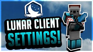 LUNAR CLIENT SETTINGS simple amp clean [upl. by Sirovaj414]