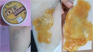 HOW TO Wax ArmPit Hair Removal Honey Cold Wax by Esme Organics [upl. by Ammann]