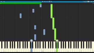 Triste – INTERMEDIATE  Piano Tutorial Synthesia [upl. by Sayette]