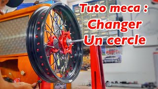 TUTO MECA  CHANGER UN CERCLE rayonnage jantes  roue [upl. by Reamonn]