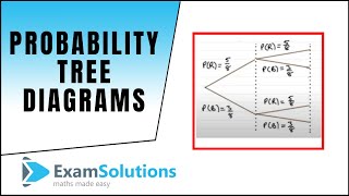 Probability Tree Diagrams  How to draw them  ExamSolutions Maths Revision [upl. by Ronoc]