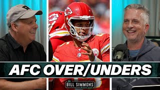 AFC OverUnders with Cousin Sal  The Bill Simmons Podcast [upl. by Brendan]