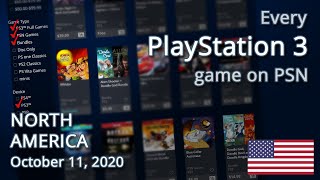 Every PLAYSTATION 3 game on the PlayStation Store NA [upl. by Yzzik569]