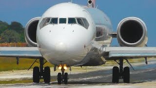 A Spectacular Morning at Skiathos Airport  Boeing 717 737700 Citation  Low Landings amp Jetblast [upl. by Jacki]