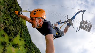 Extreme  Exhilarating Bungee Jump  Monteverde Costa Rica [upl. by Ycam445]