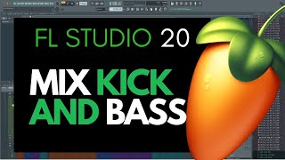 Mixing the balance of Kick and Bass FL Studio 20 sidechain technique [upl. by Halle745]