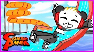 ROBLOX Water Park Lets Play with Combo Panda [upl. by Anelegna355]