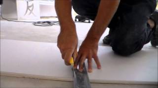 comment couper du placo how to cut the plasterboard [upl. by Sualokin]