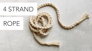 How to Braid a 4 Strand Rope [upl. by Aneeroc757]