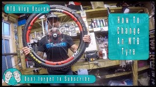 How To Change a Tubeless Mountain Bike Tyre Tire [upl. by Mosi973]