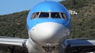 Thomson Boeing 757200  2 SPECTACULAR TAKEOFFS from SKIATHOS  ATC Comms  JSI Planespotting [upl. by Geoffry]