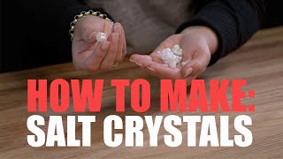 How to make SALT CRYSTALS [upl. by Glassco]