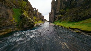 FPV Drone Flight through Beautiful Iceland Canyon [upl. by Notla]