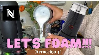 How To Foam Milk With Aeroccino 3 Make Coffee With Foam Tips amp Tricks  Easy Foamed Latte Recipe [upl. by Odlaniger]