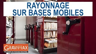 Rayonnage métallique sur bases mobiles  Gravittax [upl. by Giselbert476]