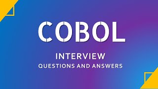 COBOL Interview Questions and Answers  Mainframe  COBOL  IBM Interview [upl. by Mayor]