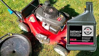 Toro Lawn Mower Oil Change [upl. by Laura]