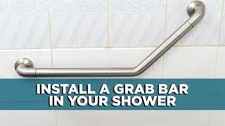 How to Drill Through Shower Tile to Install a Grab Bar [upl. by Breskin]