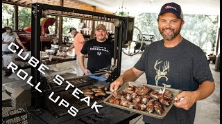 EASY CUBE STEAK ROLL UPS VENISON Grilling Tips [upl. by Ttik646]