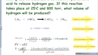 Gas Law Stoichiometry [upl. by Mylor361]