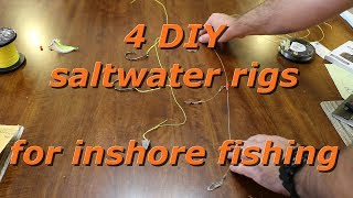 4 DIY saltwater rigs for inshore fishing [upl. by Sarette]