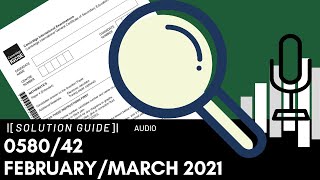 058042 FebruaryMarch 2021 Marking Scheme MS Audio Voiceover [upl. by Ialda]