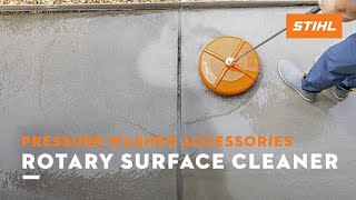 Rotary Surface Cleaner  STIHL Pressure Washer Accessory [upl. by Oidualc264]